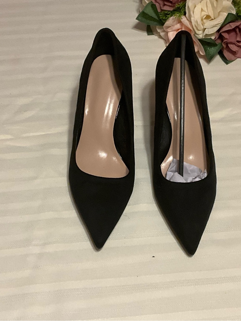 Women's Black Pointed Toe High Heels